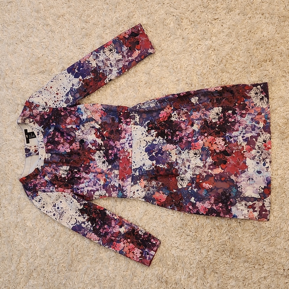 H&M Floral Watercolor Pencil Dress